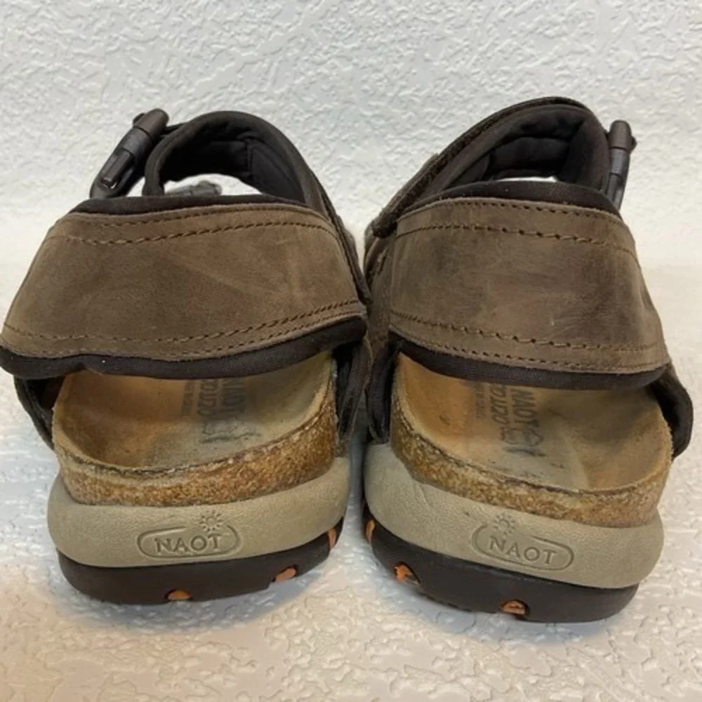 Naot Lappland Brown Slingback Strap Comfort Shoe‎ Gorpcore Sandals Men 10 Israel